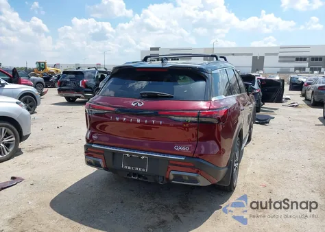 2024 Infiniti Qx60 Autograph Awd z USA, uszkodzony, nr VIN 5N1DL1HU3RC347853